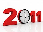Time And 2011 Stock Photo