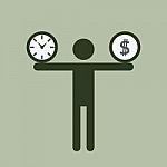 Time And Money Burden Stock Photo