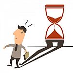 Time Follows Me Stock Photo
