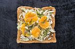 Toast Bread Recipes Stock Photo