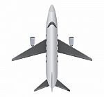 Top View  Of Small Private  Jet Airplane Stock Photo