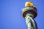 Torch Of The Statue Of Liberty In New York Stock Photo