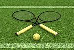 Tournament Tennis - Wimbledon Stock Photo