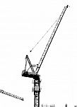 Tower Crane Working In Construction Site Stock Photo