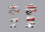 Transportation Of Ambulance Stock Photo