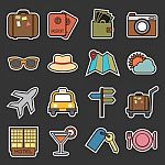 Travel Icon Stock Photo