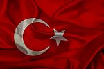 Turkey Grunge Waving Flag Stock Photo