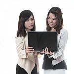 Two Asian Businese Stock Photo