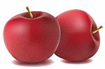 Two Red Apples Stock Photo