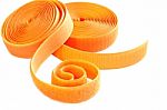 Two Roll Of Orange Velcro Strips Stock Photo
