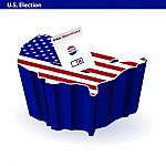 US Presidential Ballot Box Stock Photo