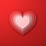Valentines Day Heart Background Stock Photo