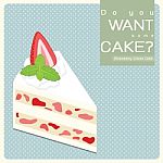 Vanilla Cream Cake Stock Photo