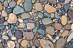 Various Pebble Stones Texture Stock Photo