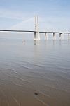 Vasco Da Gama Bridge In Lisbon, Portugal Stock Photo