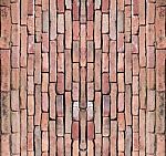Vertical Brickwork Stock Photo