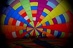 View Inside A Large Balloon Stock Photo