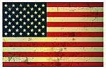 Vintage American Flag Stock Photo