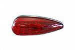 Vintage Auto Rear Tail Light Bulb And Lens Detail Stock Photo