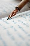 Vintage Penholder Stock Photo