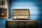 Vintage Radio Player Stock Photo