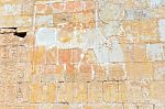 Wall Paintings In Temple Of Hatshepsut In Egypt Stock Photo