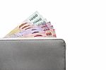 Wallet With Banknotes Stock Photo