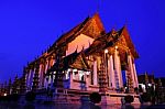 Wat Suthad Temple In Thailand Stock Photo