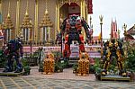 Wat Ta Khian Temple At Nothaburi Province In Thailand Stock Photo