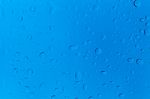 Water Drop On Glass Stock Photo