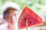 Watermelon Close-up Stock Photo