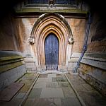 Weinstmister  Abbey In London Old Church Door And Marble Antique Stock Photo