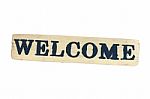 Welcome Sign Stock Photo