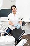 Welcome To Our Dental Clinic Stock Photo