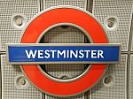 Westminster Underground Sign Stock Photo