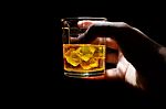 Whisky Shot Drinks Stock Photo