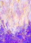 White And Purple Abstract Painting Stock Photo