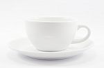 White Coffee Cup Isolated On White Background Stock Photo