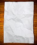 White Crumpled Paper  Stock Photo