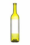 Wine Bottle Isolated On White Stock Photo