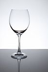 Wine Glass As White Isolate Background Stock Photo