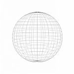 Wireframe Of Sphere Stock Photo