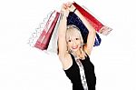 Woman And Shopping Bags Stock Photo