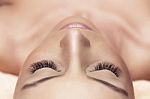 Woman Eyes With Long Eyelashes. Eyelash Extension. Lashes Stock Photo