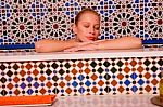 Woman In Bathtub Stock Photo