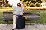 Woman Traveling Stock Photo