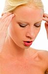 Woman With Migraine Stock Photo