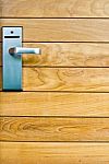 Wood Door Stock Photo