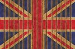 Wooden British Flag Stock Photo