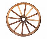 Wooden Cartwheel Stock Photo